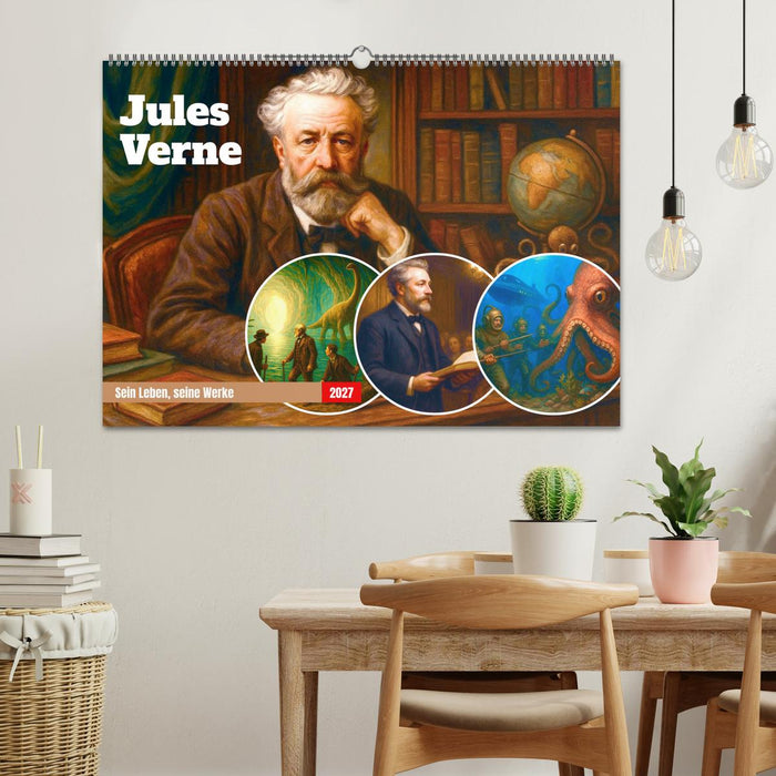 Jules Verne. Sein Leben, seine Werke (CALVENDO Wandkalender 2027)