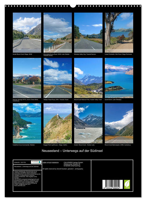 Neuseeland – Unterwegs auf der Südinsel (CALVENDO Premium Wandkalender 2027)