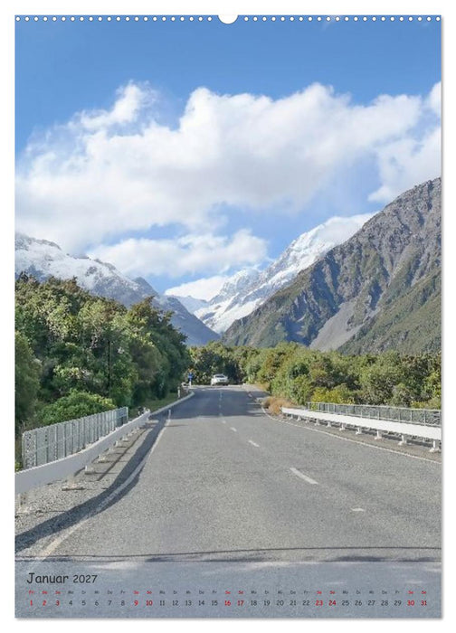 Neuseeland – Unterwegs auf der Südinsel (CALVENDO Premium Wandkalender 2027)