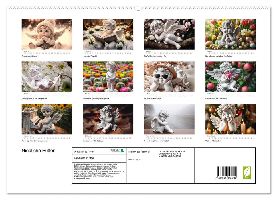 Niedliche Putten (CALVENDO Premium Wandkalender 2027)