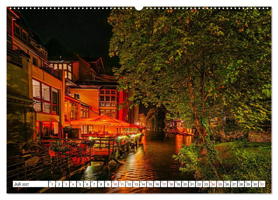 Rund um die Krämerbrücke - Ein Stück Mittelalter in Erfurt (CALVENDO Premium Wandkalender 2027)