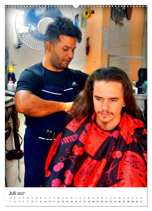 Cuba Coiffeur - Frisch frisiert in Havanna (CALVENDO Premium Wandkalender 2027)