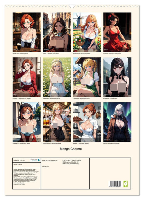 Manga Charme (CALVENDO Wandkalender 2027)