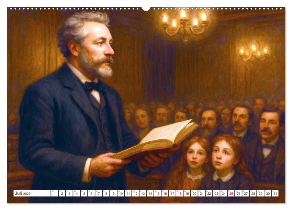 Jules Verne. Sein Leben, seine Werke (CALVENDO Premium Wandkalender 2027)