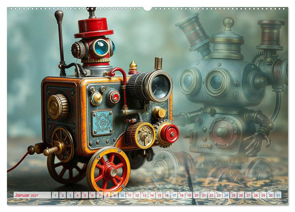 Mechanische Wunderwelten - Ein Jahr mit Steampunk Toys (CALVENDO Wandkalender 2027)