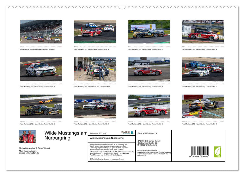Wilde Mustangs am Nürburgring (CALVENDO Premium Wandkalender 2027)