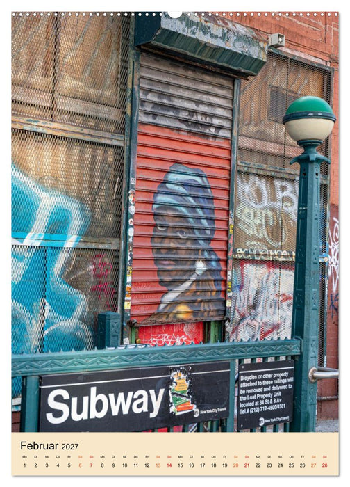 Walls of New York – Street Art in Farbe (CALVENDO Premium Wandkalender 2027)