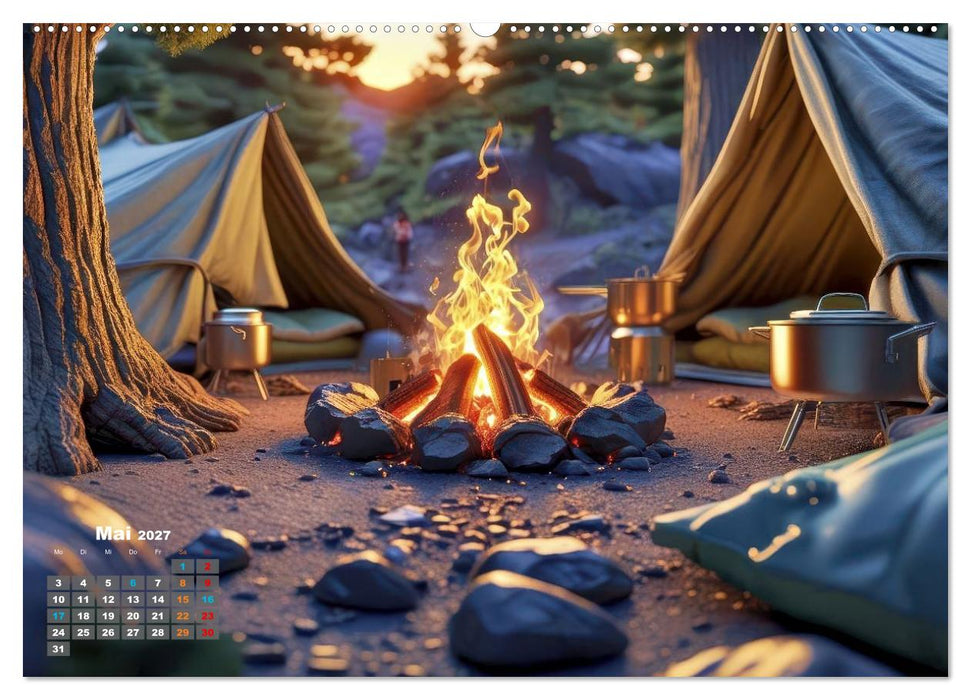Camping-Life und Abenteuer (CALVENDO Premium Wandkalender 2027)