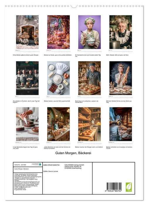 Guten Morgen, Bäckerei (CALVENDO Premium Wandkalender 2027)