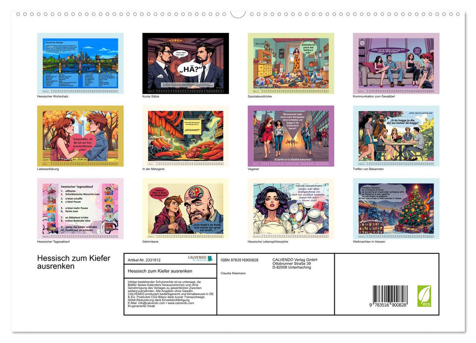 Hessisch zum Kiefer ausrenken (CALVENDO Premium Wandkalender 2027)
