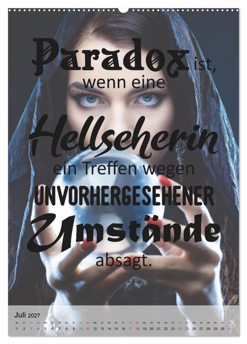 Paradoxien, Widersprüche in sich (CALVENDO Premium Wandkalender 2027)