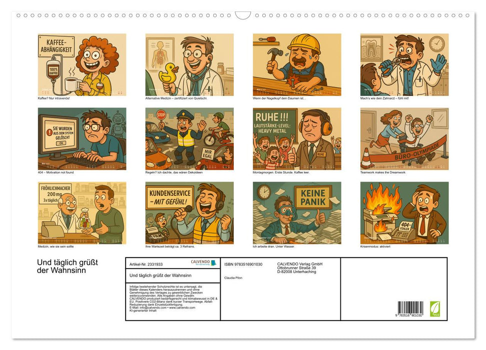 Und täglich grüßt der Wahnsinn (CALVENDO Wandkalender 2027)