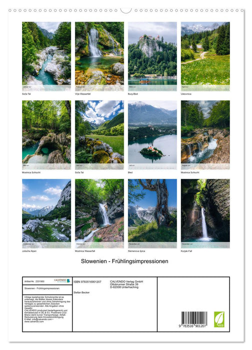 Slowenien - Frühlingsimpressionen (CALVENDO Premium Wandkalender 2027)