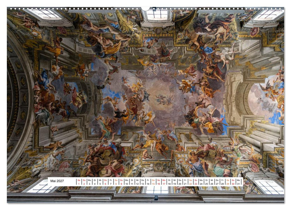 Gewölbe des Glaubens – Kirchendecken Europas (CALVENDO Wandkalender 2027)