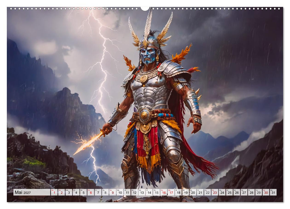 Inka-Mythologie - Götter, Helden und Monster (CALVENDO Wandkalender 2027)