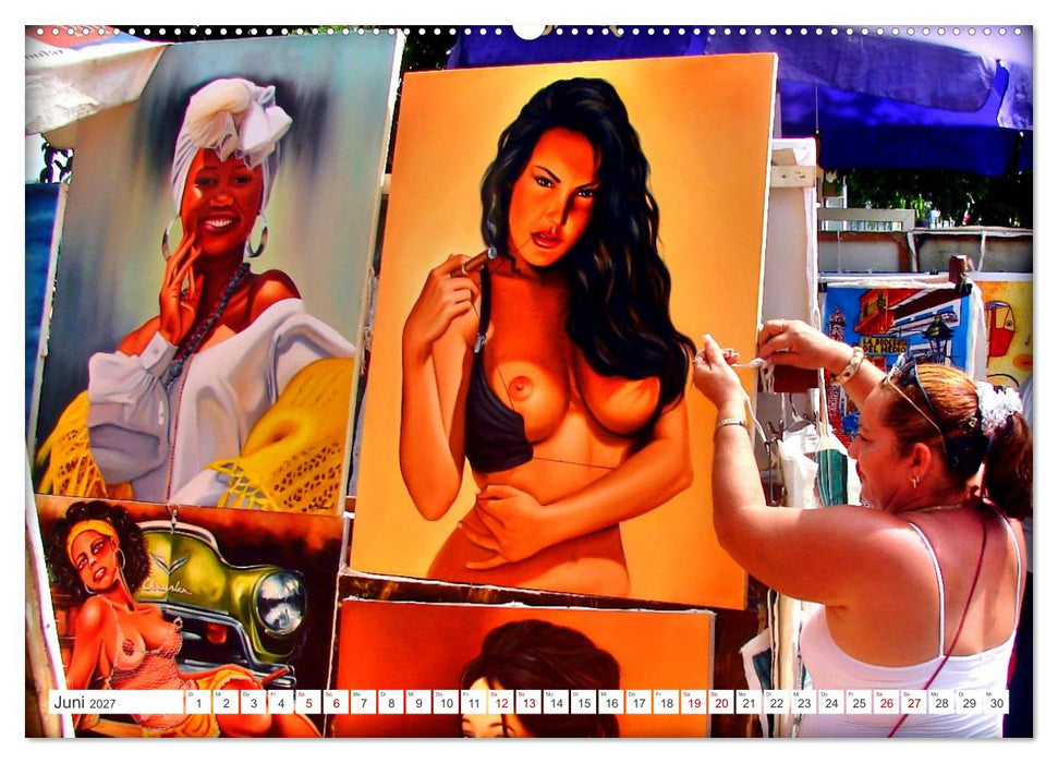 Kuba Kunst - Maler in Havanna (CALVENDO Premium Wandkalender 2027)