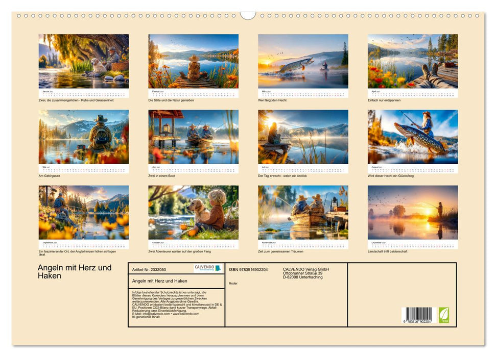 Angeln mit Herz und Haken (CALVENDO Wandkalender 2027)