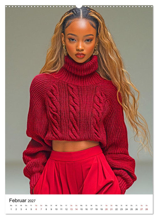 Knit Couture - Strick trifft Runway (CALVENDO Premium Wandkalender 2027)