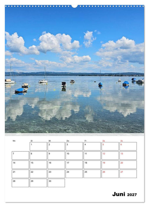 Bodenseeradweg - Auf dem Bodensee durch 3 Länder (CALVENDO Wandkalender 2027)