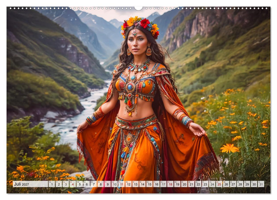 Inka-Mythologie - Götter, Helden und Monster (CALVENDO Premium Wandkalender 2027)