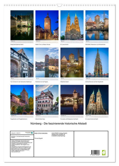 Nürnberg - Die faszinierende historische Altstadt (CALVENDO Wandkalender 2027)