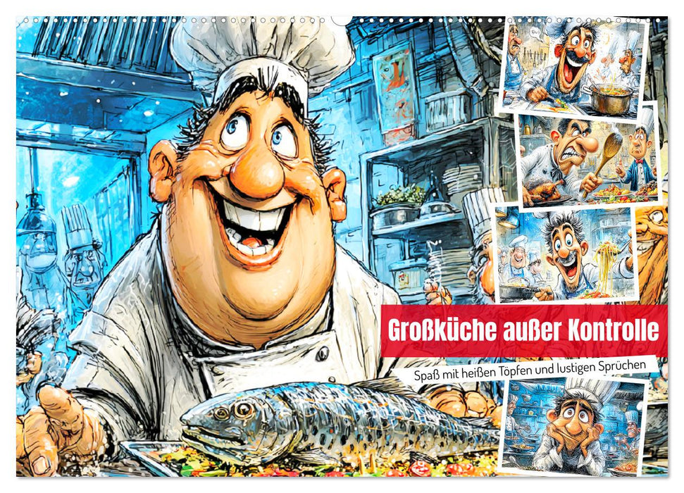 Großküche außer Kontrolle. Spaß mit heißen Töpfen und lustigen Sprüchen (CALVENDO Wandkalender 2027)