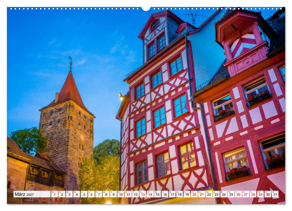 Nürnberg - Am Tag und in der Nacht (CALVENDO Wandkalender 2027)