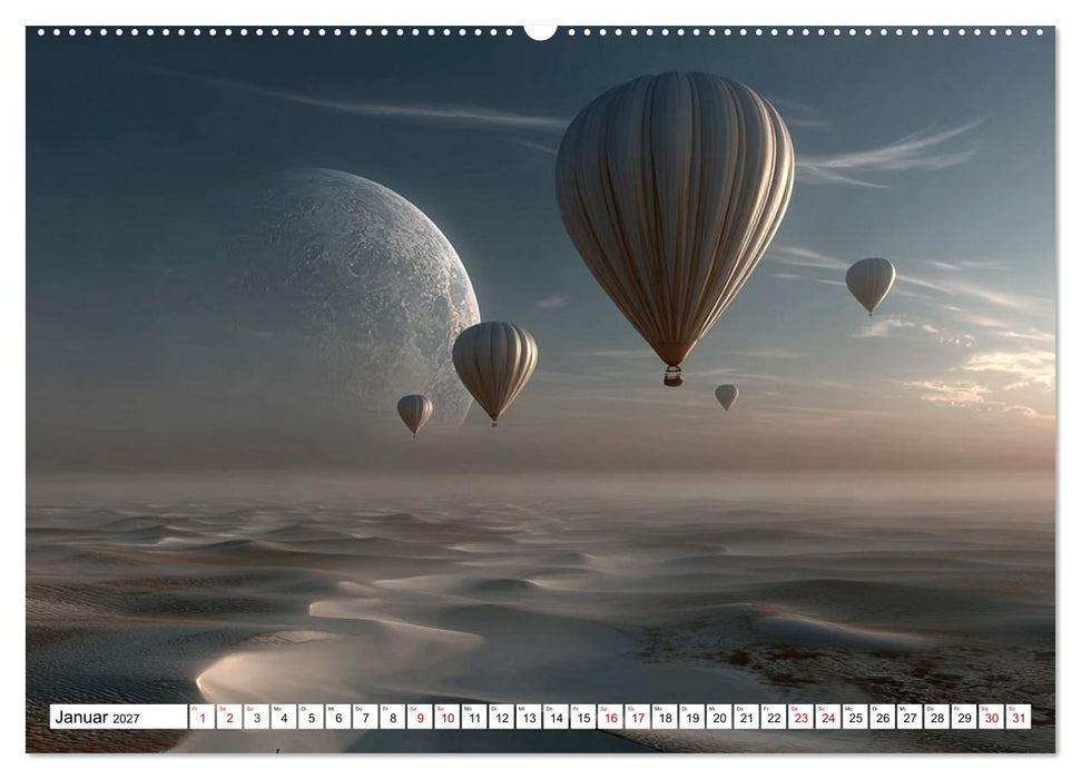 Himmelsmagie in Ballonfarben (CALVENDO Wandkalender 2027)
