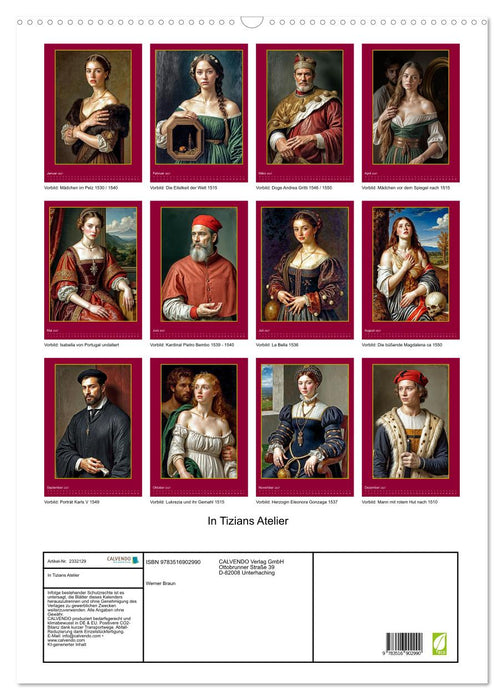 In Tizians Atelier (CALVENDO Wandkalender 2027)