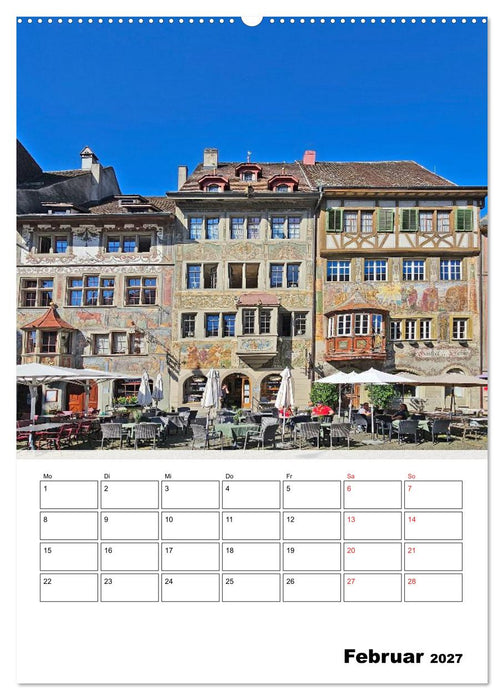 Bodenseeradweg - Auf dem Bodensee durch 3 Länder (CALVENDO Premium Wandkalender 2027)