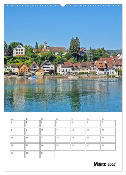 Bodenseeradweg - Auf dem Bodensee durch 3 Länder (CALVENDO Premium Wandkalender 2027)