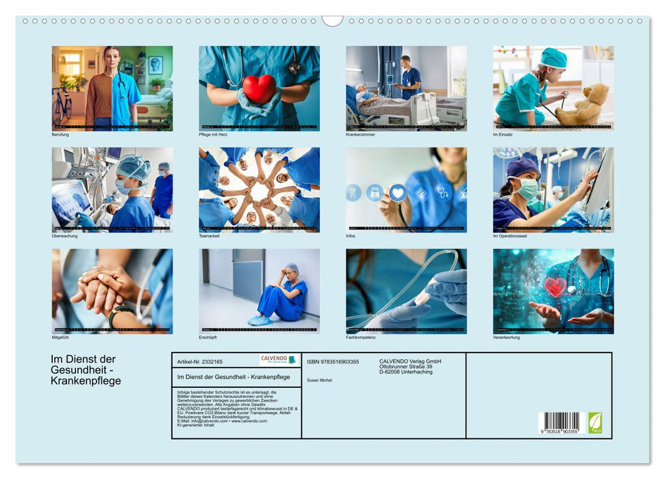 Im Dienst der Gesundheit - Krankenpflege (CALVENDO Wandkalender 2027)