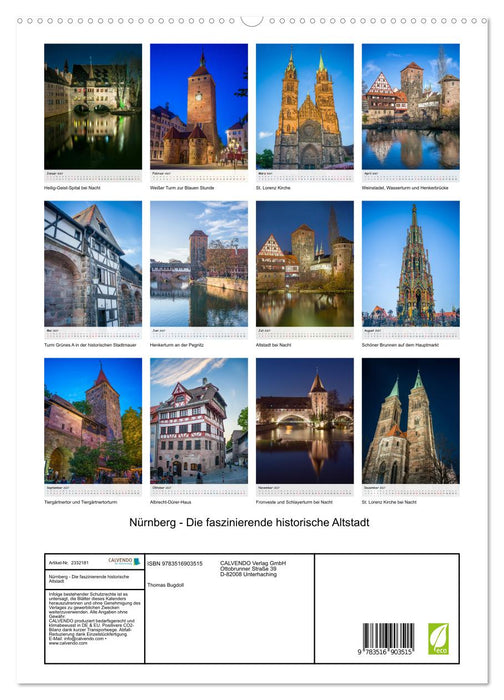 Nürnberg - Die faszinierende historische Altstadt (CALVENDO Premium Wandkalender 2027)