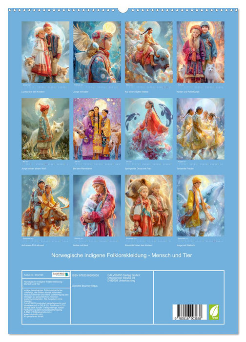 Norwegische indigene Folklorekleidung - Mensch und Tier (CALVENDO Premium Wandkalender 2027)