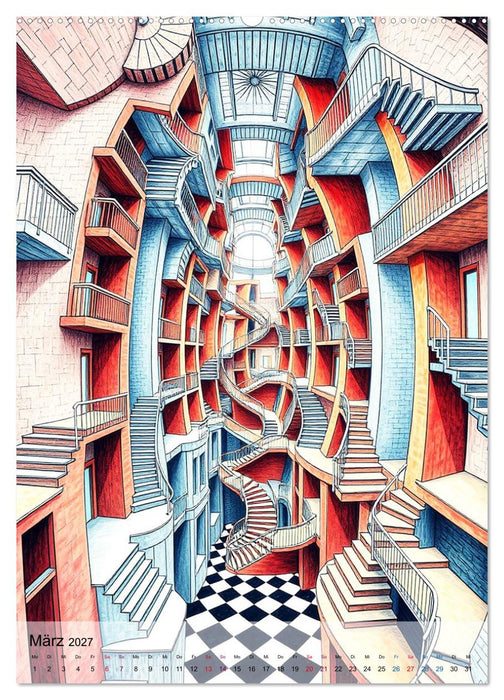 Architekturen des Unmöglichen - Zwischen Realität und Illusion (CALVENDO Wandkalender 2027)