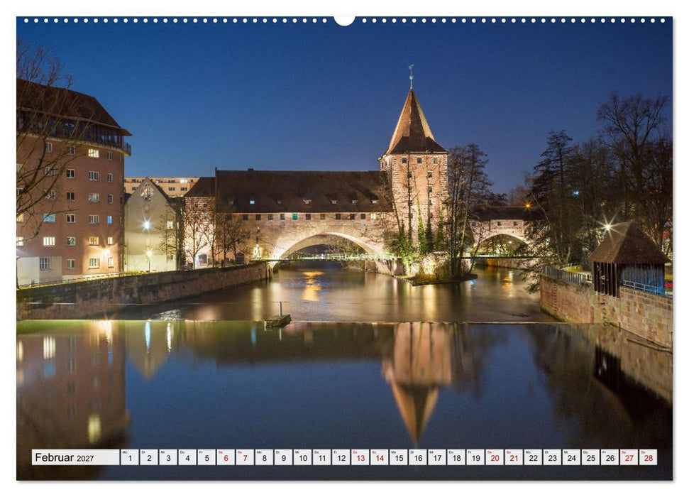 Nürnberg - Am Tag und in der Nacht (CALVENDO Premium Wandkalender 2027)