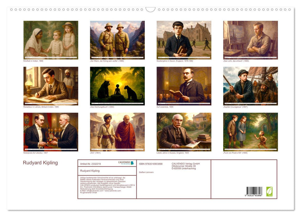 Rudyard Kipling (CALVENDO Wandkalender 2027)