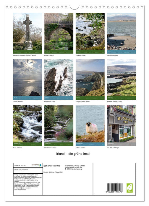 Irland - die grüne Insel (CALVENDO Wandkalender 2027)