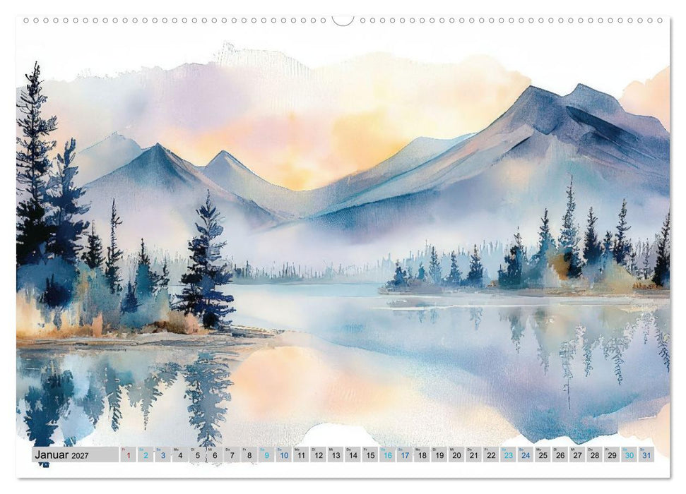 Farbige Bergwelten (CALVENDO Wandkalender 2027)
