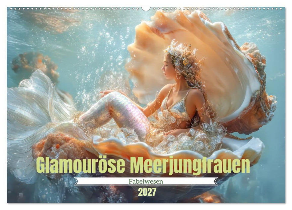 Glamouröse Meerjungfrauen - Fabelwesen (CALVENDO Wandkalender 2027)