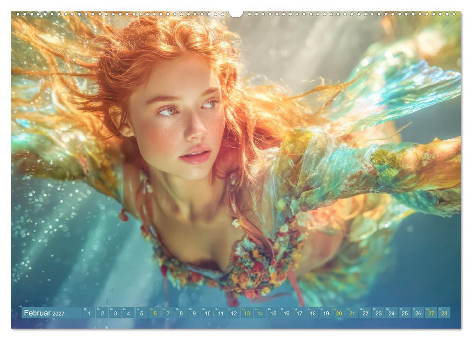 Glamouröse Meerjungfrauen - Fabelwesen (CALVENDO Wandkalender 2027)