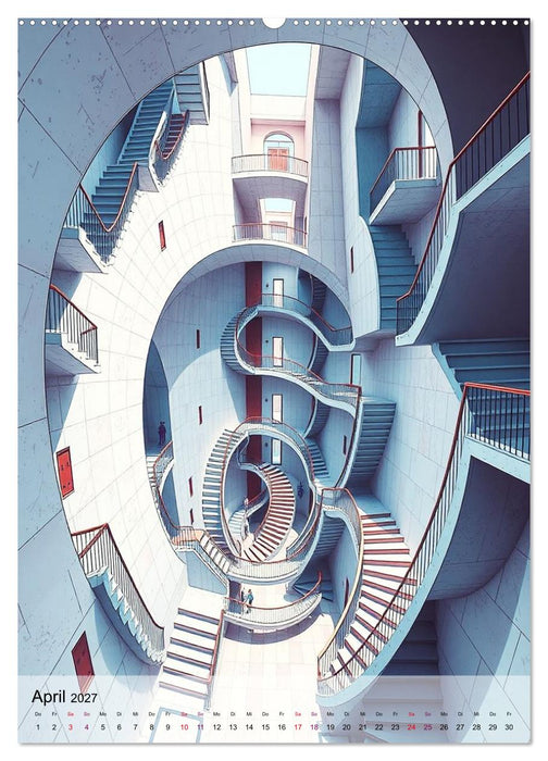 Architekturen des Unmöglichen - Zwischen Realität und Illusion (CALVENDO Premium Wandkalender 2027)
