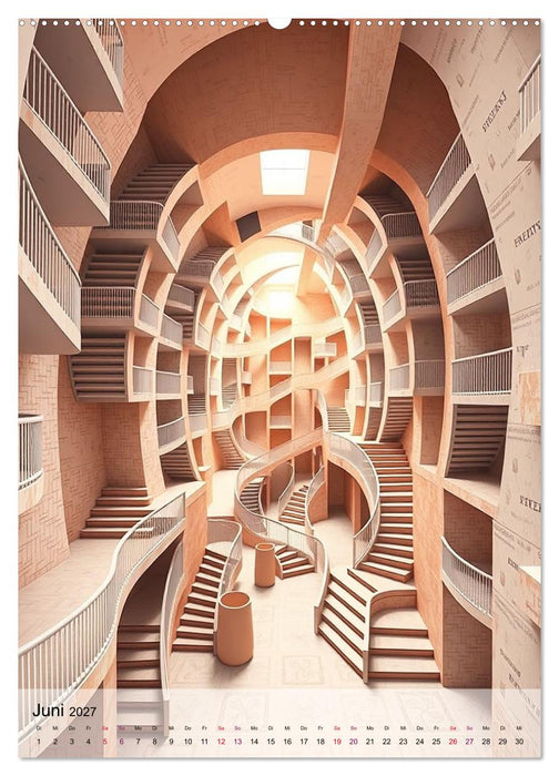 Architekturen des Unmöglichen - Zwischen Realität und Illusion (CALVENDO Premium Wandkalender 2027)