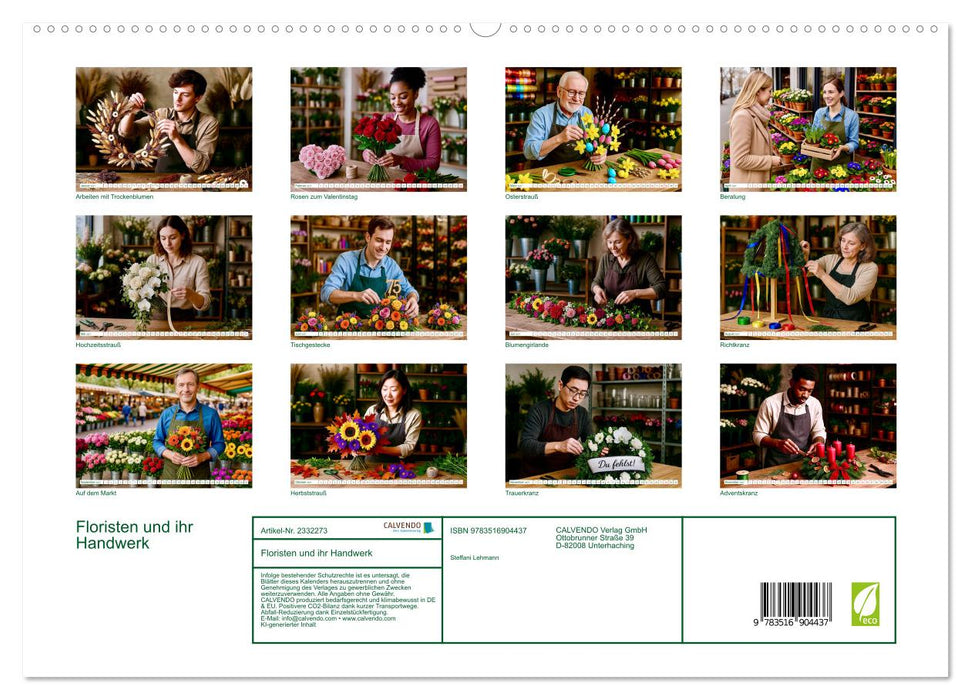 Floristen und ihr Handwerk (CALVENDO Premium Wandkalender 2027)