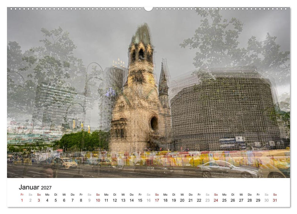 Berlin – Ikonen in Mehrfachbelichtung (CALVENDO Wandkalender 2027)