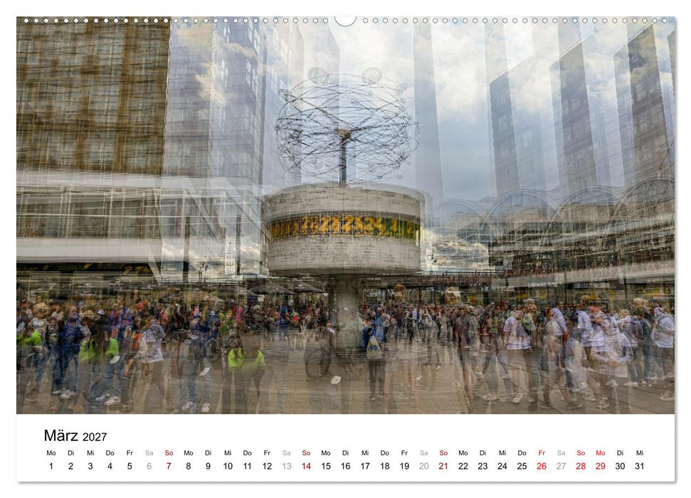 Berlin – Ikonen in Mehrfachbelichtung (CALVENDO Wandkalender 2027)