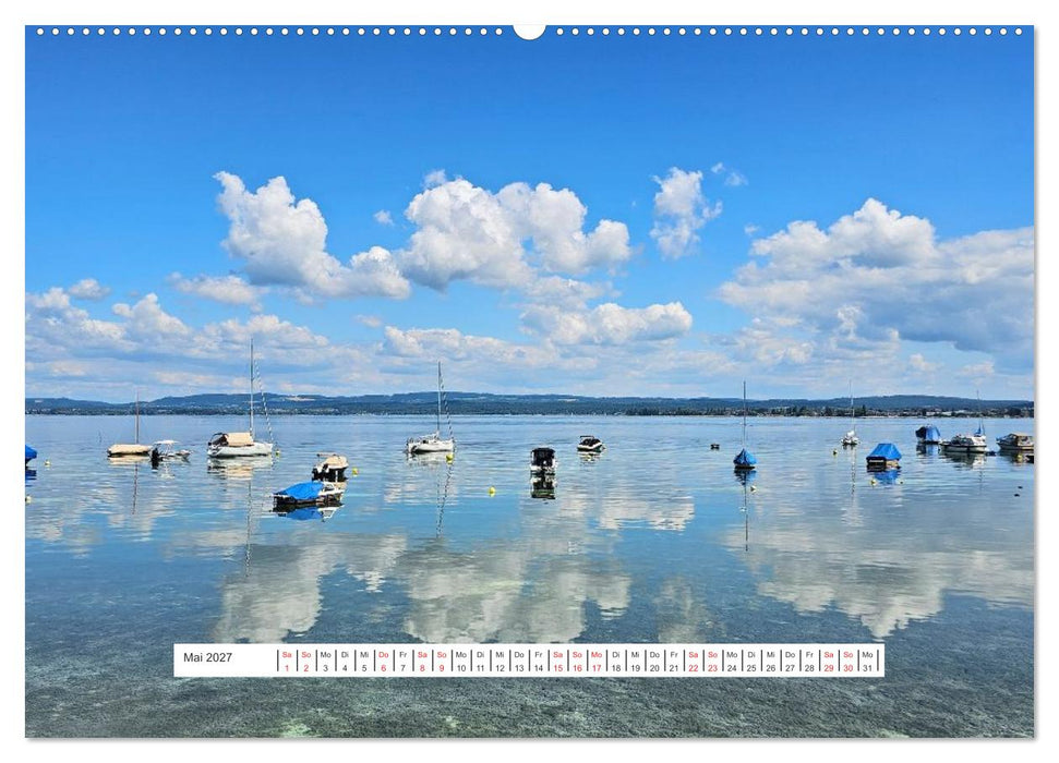 Bodenseeradweg - MIt dem Fahrrad rund um den Bodensee (CALVENDO Wandkalender 2027)