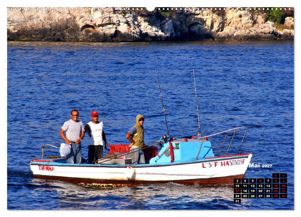 Pescadores - Fischer in Havanna (CALVENDO Wandkalender 2027)
