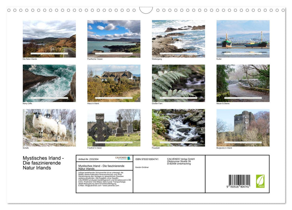 Mystisches Irland - Die faszinierende Natur Irlands (CALVENDO Wandkalender 2027)