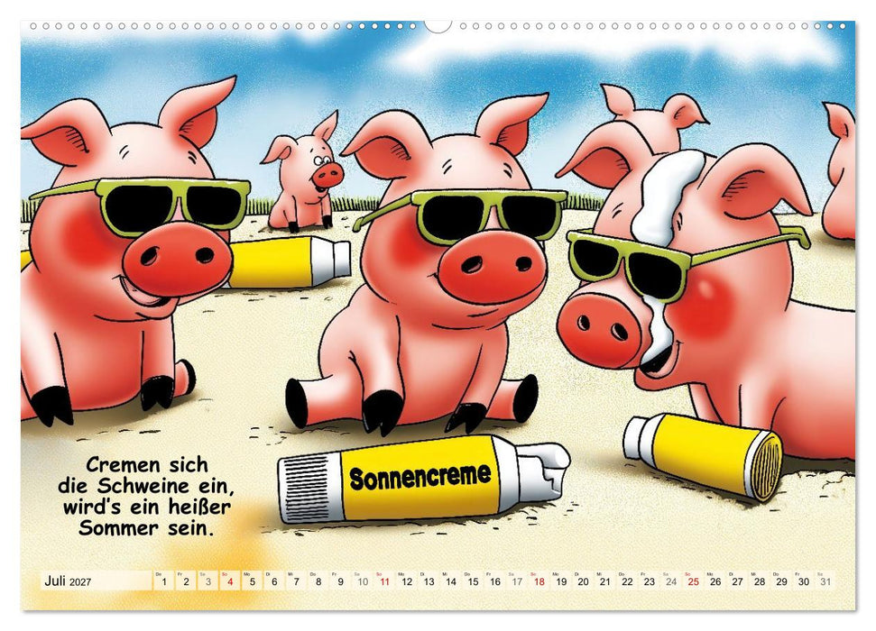 Bauernregeln, unsinnig und amüsant (CALVENDO Premium Wandkalender 2027)